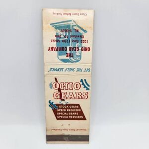 Vintage Matchbook The Ohio Gear Company Cleveland Ohio